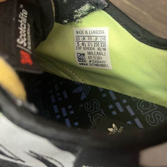 Adidas 3M Nite Jogger Shoes Core Black Reflective Running Sneakers size 5 Men - Picture 4 of 6